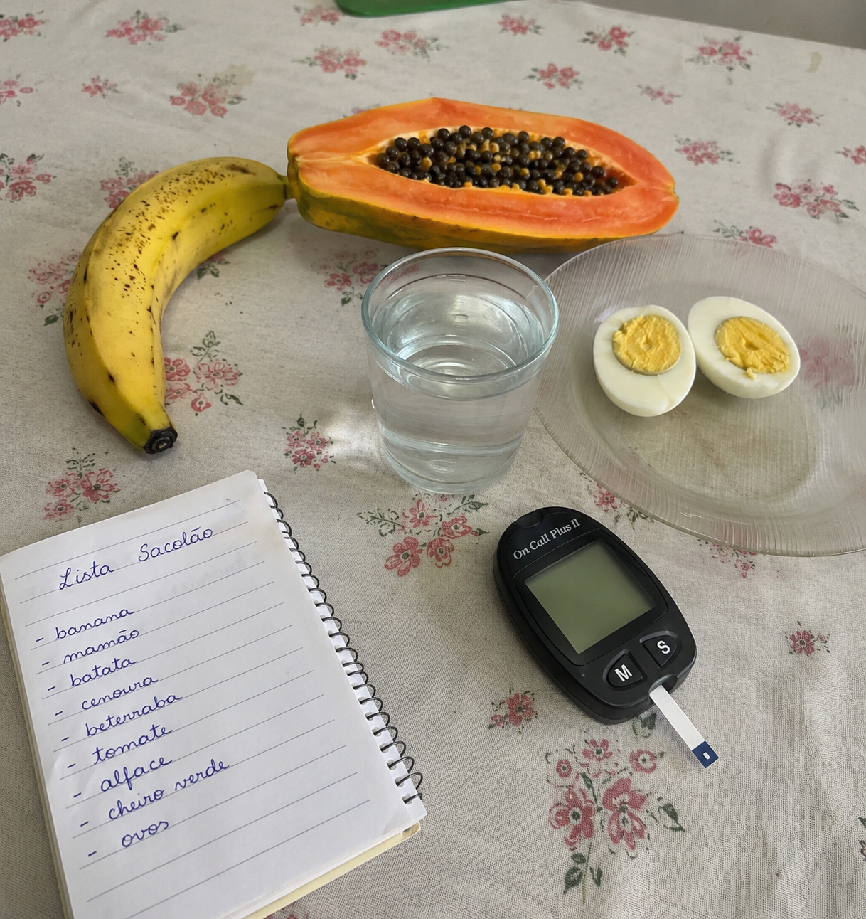 Kit de medição diária de glicemia